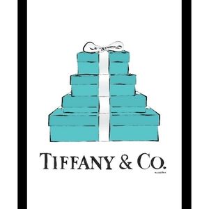 Tiffany & Co framed art by Fairchild Paris 14x18